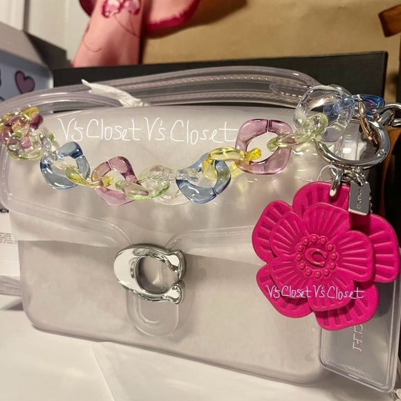 ❤️SOLD❤️🤗🤗Coach Clear Jelly Tabby Purse - Picture 2 of 12